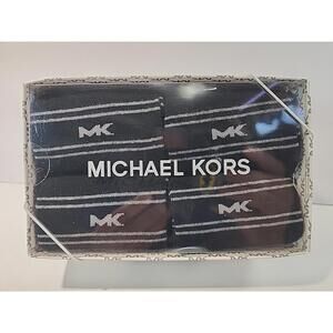 Michael Kors 4 Pairs Men’s Black Dress Crew Socks